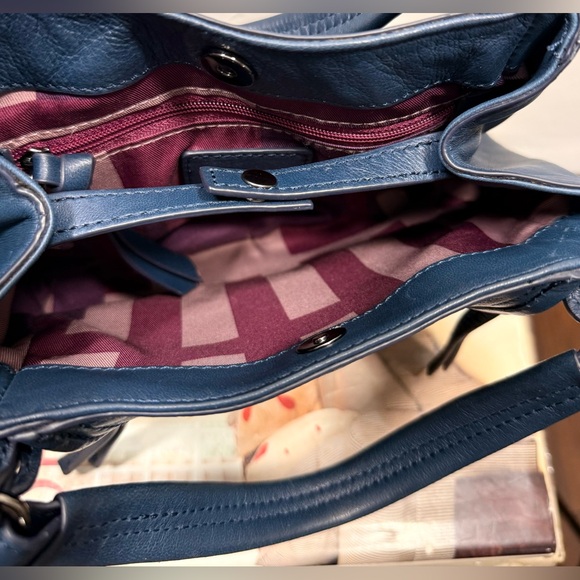 Kooba Blue Leather Bag - Picture 6 of 10